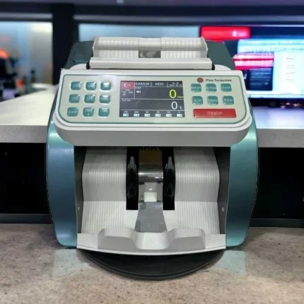 plus silver tl / euro kağıt para sayma makinesi turkuaz renk