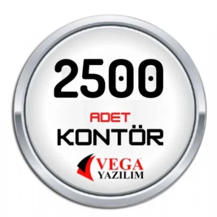 vega yazılım kontör 2500 adet